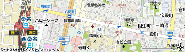 三重県桑名市末広町40周辺の地図