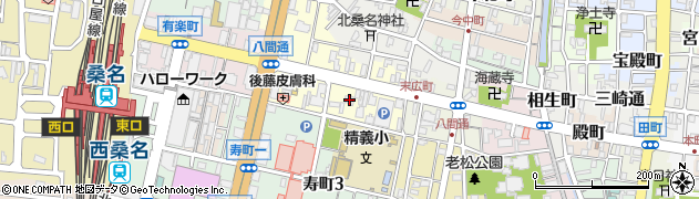 三重県桑名市末広町43周辺の地図
