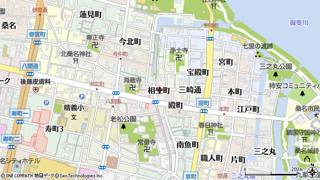 〒511-0016 三重県桑名市相生町の地図
