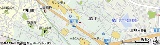 桑名三重信用金庫星川支店周辺の地図