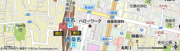 蛤将軍 桑名本店周辺の地図