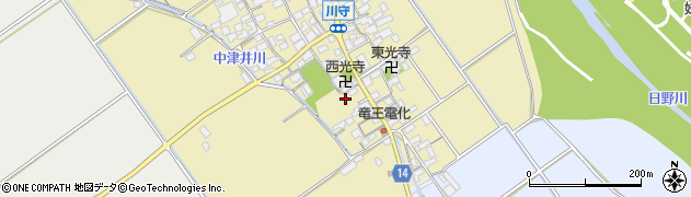 滋賀県蒲生郡竜王町川守569周辺の地図