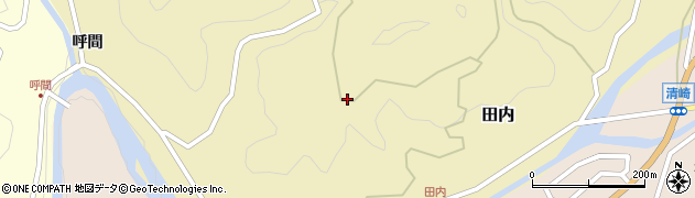 愛知県設楽町（北設楽郡）田内（横手）周辺の地図