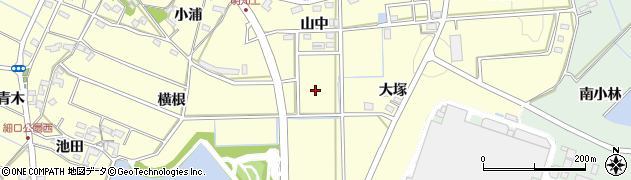 愛知県みよし市明知町（高山）周辺の地図
