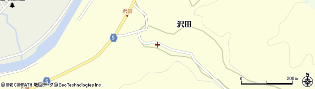 岡山県美作市沢田515周辺の地図