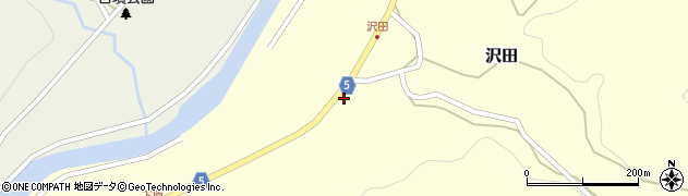 岡山県美作市沢田90周辺の地図
