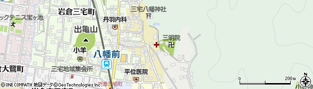 京都府京都市左京区上高野三宅町3周辺の地図