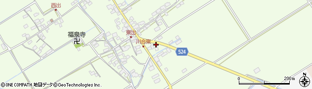 滋賀県東近江市川合町647周辺の地図
