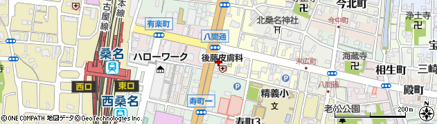 三重県桑名市末広町58周辺の地図