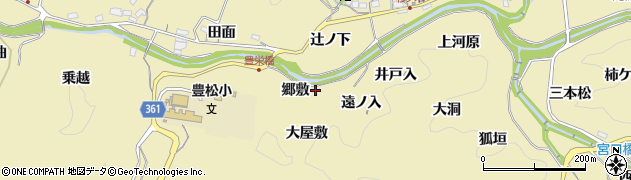 愛知県豊田市坂上町（遠ノ入）周辺の地図