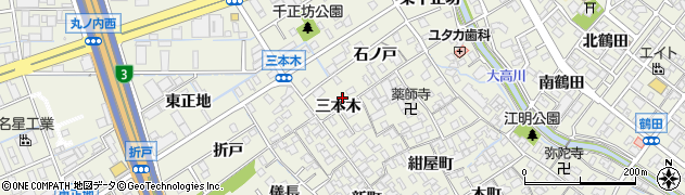 愛知県名古屋市緑区大高町三本木13周辺の地図