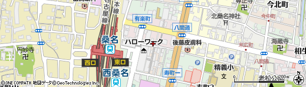 とんかつ 銀座 桑名店周辺の地図
