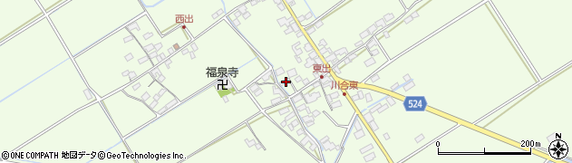 滋賀県東近江市川合町707周辺の地図