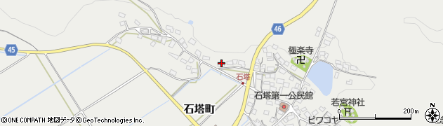 滋賀県東近江市石塔町797周辺の地図