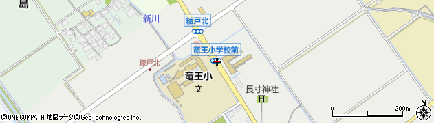竜王小学校前周辺の地図