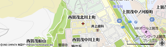 京都府京都市北区西賀茂北川上町周辺の地図
