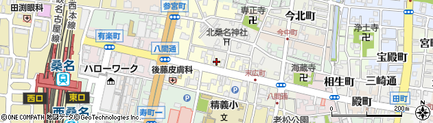 三重県桑名市末広町23周辺の地図