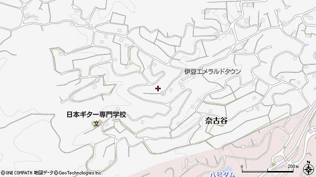 〒410-2103 静岡県伊豆の国市エメラルドタウンの地図