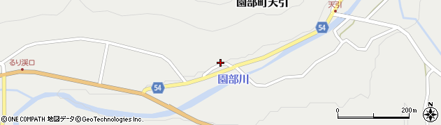 京都府南丹市園部町天引（岡北）周辺の地図