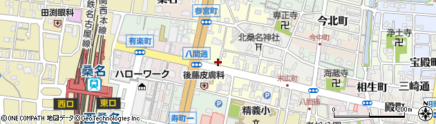 三重県桑名市末広町13周辺の地図