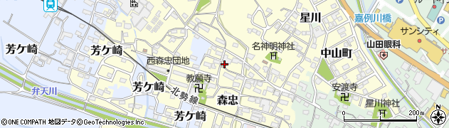 福祉角喜タクシー周辺の地図