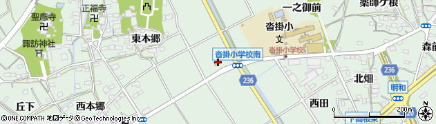 愛知県豊明市沓掛町東門53周辺の地図