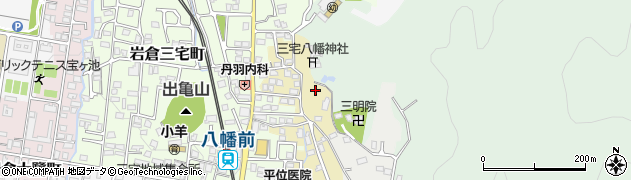 京都府京都市左京区上高野三宅町12周辺の地図