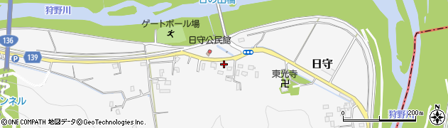静岡県田方郡函南町日守588周辺の地図