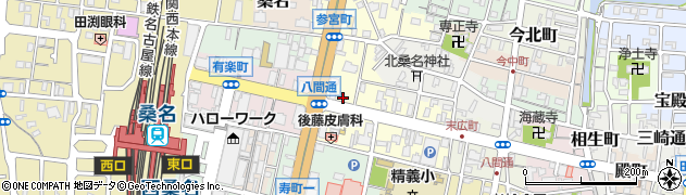 三重県桑名市末広町11周辺の地図