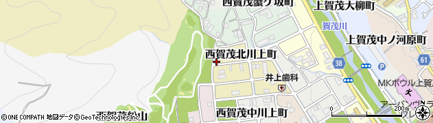京都府京都市北区西賀茂北川上町54周辺の地図
