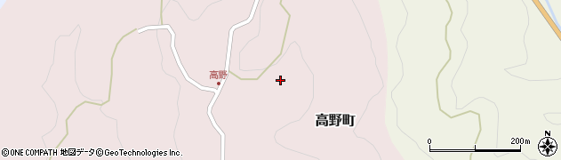 愛知県豊田市高野町前田周辺の地図