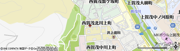 京都府京都市北区西賀茂北川上町46周辺の地図