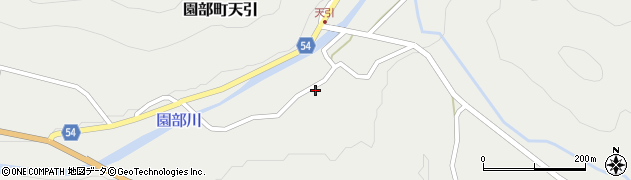 京都府南丹市園部町天引河原周辺の地図