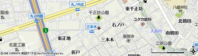 愛知県名古屋市緑区大高町三本木3周辺の地図
