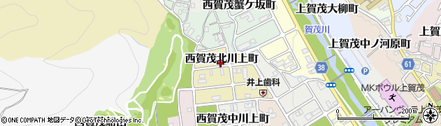 京都府京都市北区西賀茂北川上町24周辺の地図