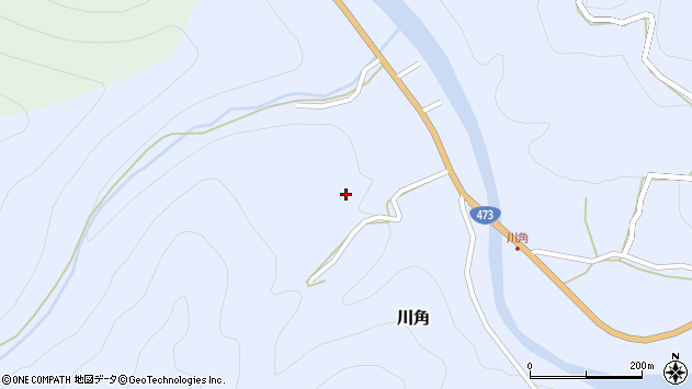 〒449-0205 愛知県北設楽郡東栄町川角の地図