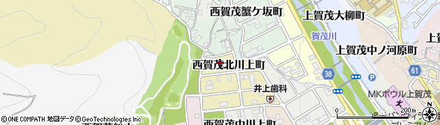 京都府京都市北区西賀茂北川上町10周辺の地図