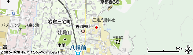 京都府京都市左京区上高野三宅町14周辺の地図
