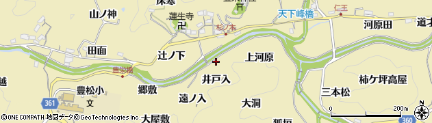 愛知県豊田市坂上町井戸入周辺の地図