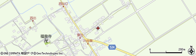 滋賀県東近江市川合町636周辺の地図