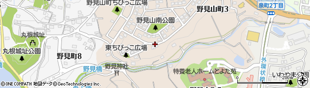 愛知県豊田市野見山町周辺の地図