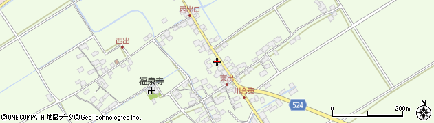滋賀県東近江市川合町718周辺の地図