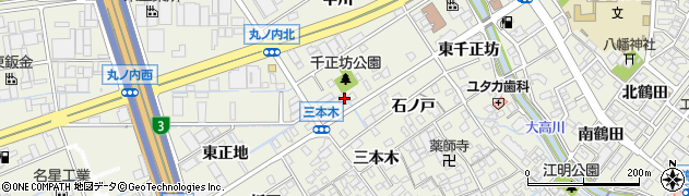 愛知県名古屋市緑区大高町三本木2周辺の地図