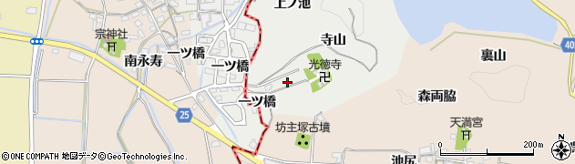 京都府亀岡市旭町寺山周辺の地図