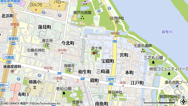 〒511-0019 三重県桑名市清水町の地図