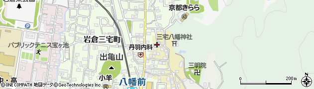 京都府京都市左京区上高野三宅町19周辺の地図