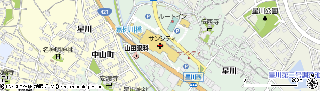 ダイソー桑名サンシティ店周辺の地図
