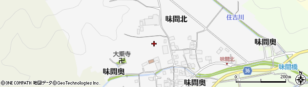 兵庫県丹波篠山市味間北周辺の地図