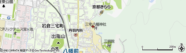 京都府京都市左京区上高野三宅町22周辺の地図