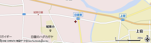 篠山日置郵便局周辺の地図